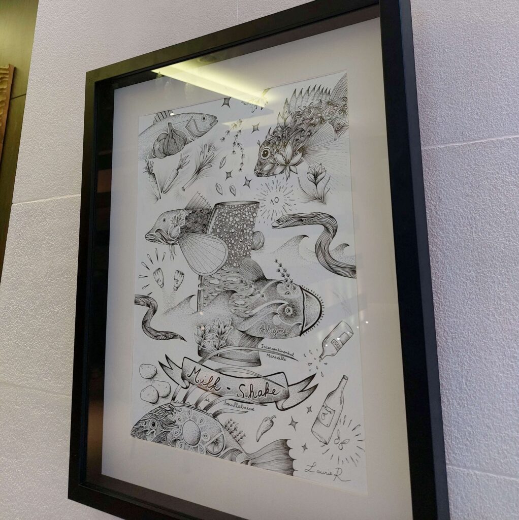 dessins volutes restaurant alcyone