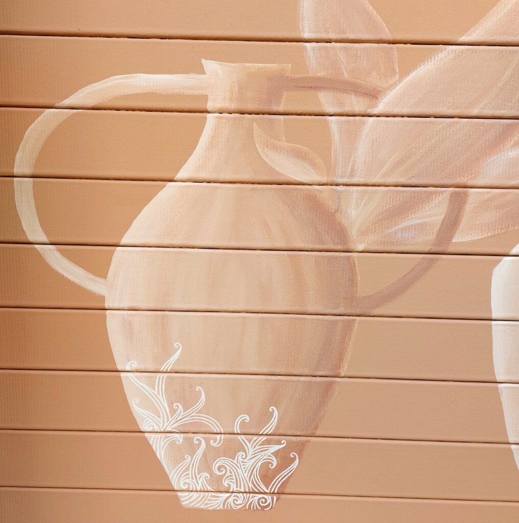Devanture Ceracotta Atelier Ceracotta Devanture Commerce Marseille Fresque murale Fresque murale Marseille Peinture vases Lettrage peinture commerce
