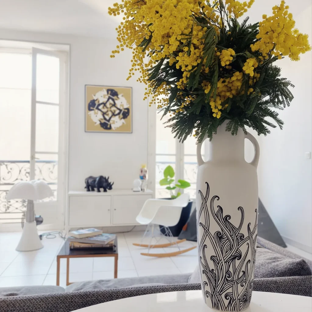 dessins volutes vase