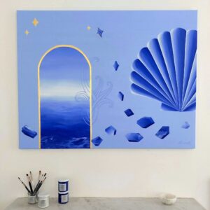 Toile « Fragments d&rsquo;Azur »