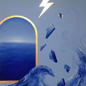 Toile « Éclair en Mer »