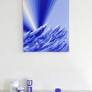 Toile « Rayons d’Azur »