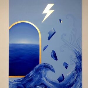 Toile « Éclair en Mer »