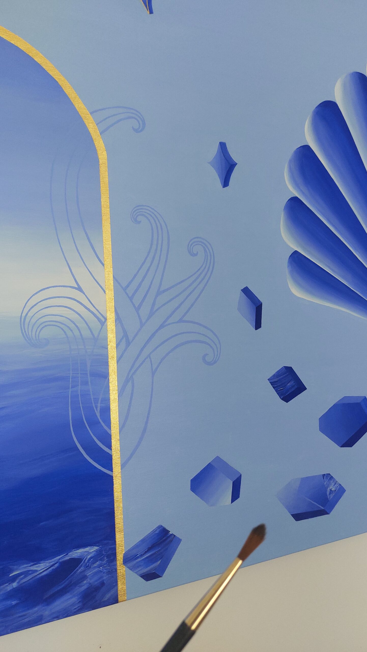 Toile "Fragments d'Azur" – Image 2