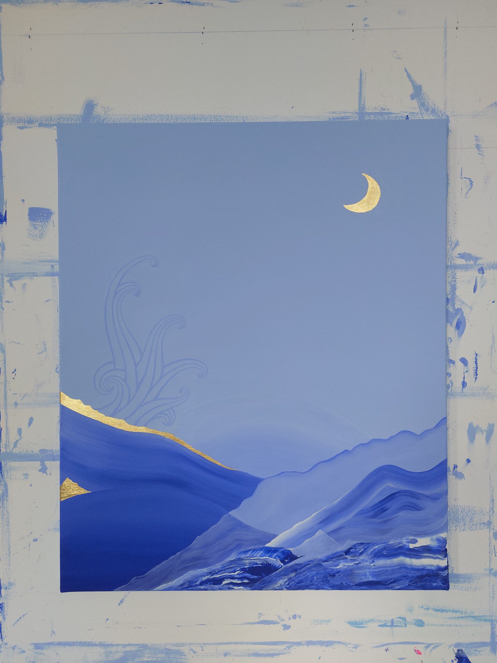 Toile "Elan lunaire" - Vendue – Image 4